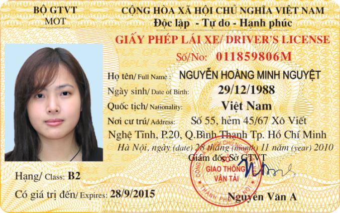 Chuyển đổi bằng lái xe ô tô quốc tê